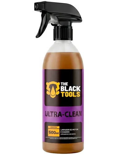Limpador De Motor E Rodas Ultra Clean The Black Tools Garrafa 500ml Uso Geral Carro Moto Desengraxante Automotivo