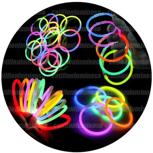 Pulseras Quimicas Luminosas Pack X 50 Cotillon Luminoso
