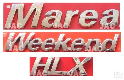 Símbolos Marea Weekend Hlx - 2002 À 2004 - Modelo Original