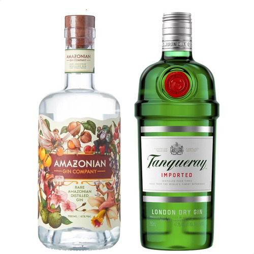 Gin Amazonian  + Gin Tanqueray London Dry Combo X2 Botellas