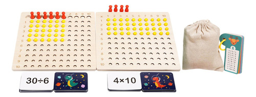 Tablero De Multiplicación Y División Montessori, Material