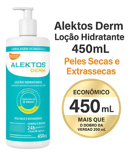 Alektos 450ml Loção Hidratante Corpo E Rosto - Sem Fragância