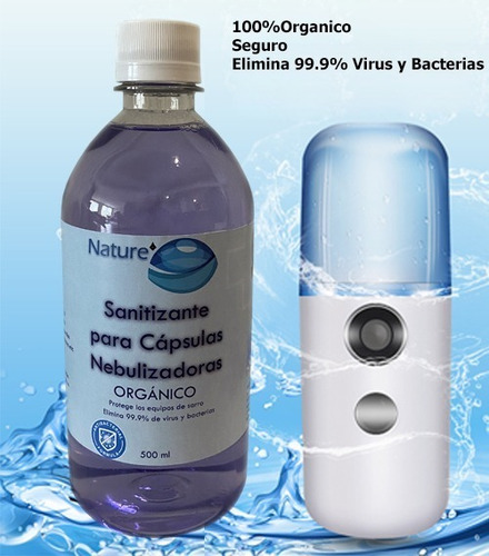 Sanitizante Para Capsulas Nano Difusor Humidificador Organic