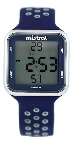 Reloj Mistral Gdm-066 Digital Hombre Caucho Sumergible 100m 