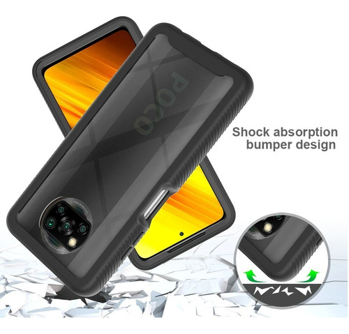Imagen 6 de 7 de Case 360 Xiaomi Poco X3 / Poco F3 / K40 / K40 Pro Anti Impac