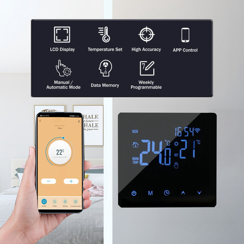 Termostato Wifi Inteligente, Aquecimento De Água, Temperatur