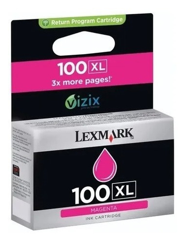 Lexmark Impresora Cartucho Original 100xl 14n1070 Magenta