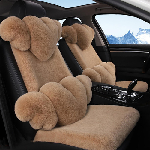 Cojín De Felpa Para Coche Funda De Cojín De Asiento De Felpa