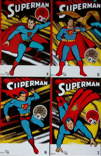 Superman Dc Clarin Lote Por 4 Ejemplares