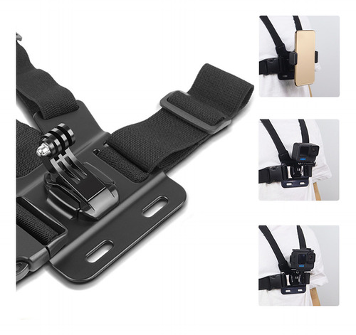 Arnés De Montaje Ajustable Correa De Pecho Para Gopro Cámara