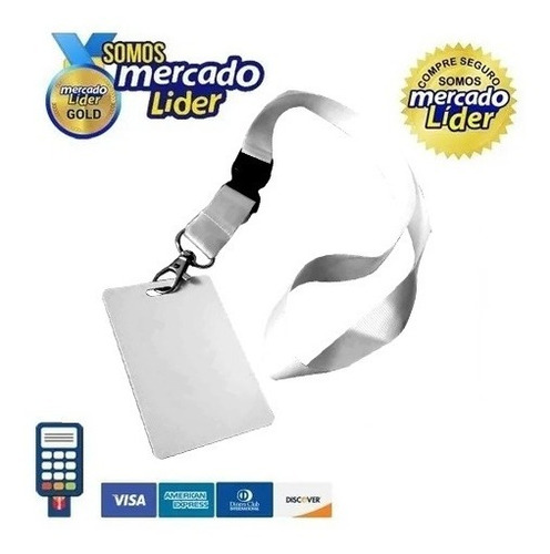 Imagen 1 de 6 de Credenciales Sublimables Credencial Sublimable Pvc -colgante