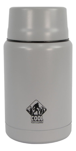 Termo Para Alimentos Con Cuchara Cool Sasquatch 520 Ml Color Gris