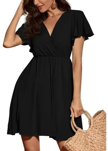 Vestido negro online de vuelo