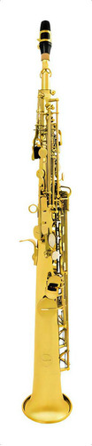 Amw Custom Saxofone Soprano Reto Bb Sib Laqueado + Estojo Fl