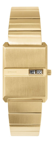 Reloj Pulsera De Breda Con Pulso De Oro Y Metal 26 Cm