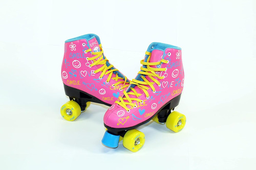 Epic Skates Blush Quad Roller Patines, Rosa, Talla 2 Para Ni