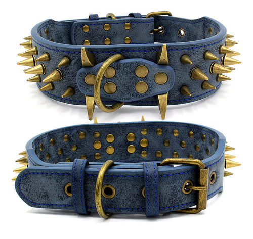 Cwcwcollar Retro The Spiked Con Tachuelas Para Perros, Durad