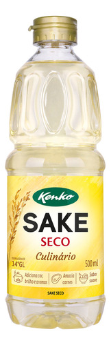 Sakê Seco Culinário Kenko Garrafa 500ml