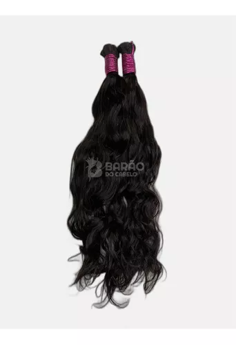 Cabelo Premium Liso Natural 55 CM - Cabelo Humano - Cabelo