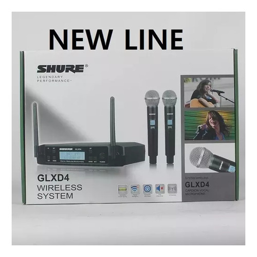 Shure Glxd4 2 Microfonos Inalámbricos Linea Nuevos (Usado)