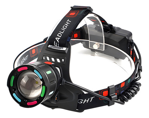 Sd Linterna Frontal Con 3 Pilas 18650, Linterna Frontal Led