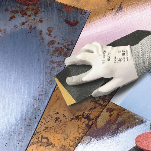 Imagen 2 de 3 de Pack De 25 Lijas De Metal 230 X 280 (blue For Metal) Bosch