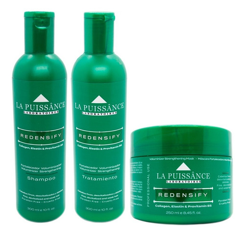 La Puissance Kit Volumen Shampoo + Enjuague + Máscara 6c