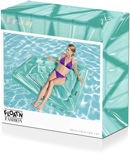 Colchoneta Inflable Diamante 193x145 Flotador Bestway 43417