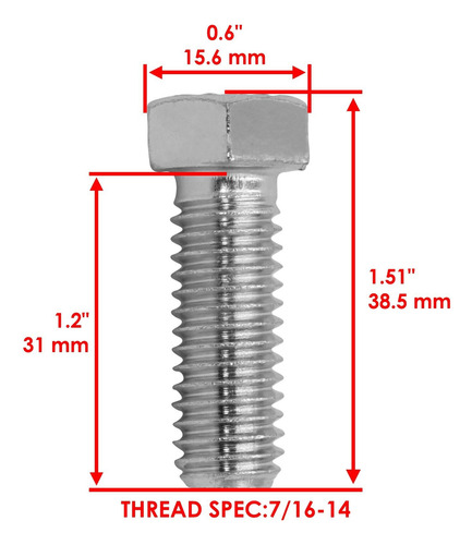 1656916sm 703579 2823471sm 1656927sm Deck Blade Bolt & W Cch