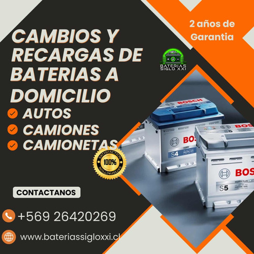 Recargas Y Cambios De Baterías De Vehículo A Domicilio