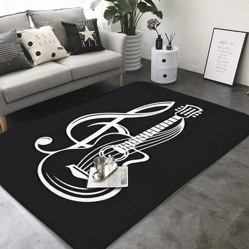 Alfombras De Área De Partituras De Notas Musicales, Alfombra