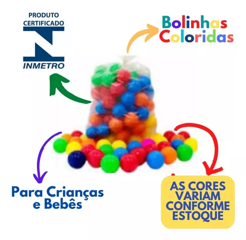 Bolinhas Coloridas saco com 100 unidades