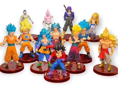 Dragon Ball Set De 12 Figuras 11 A 14 Cms 