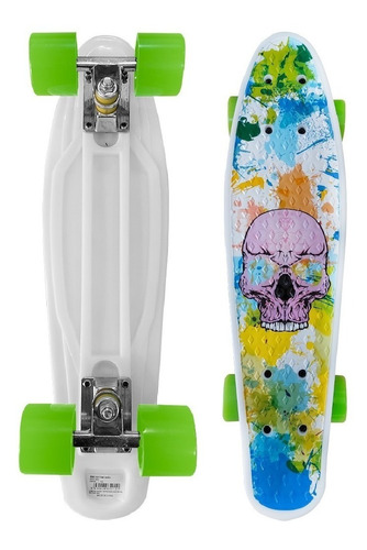 Skate Penny Board Patineta Skull Full Color Niños