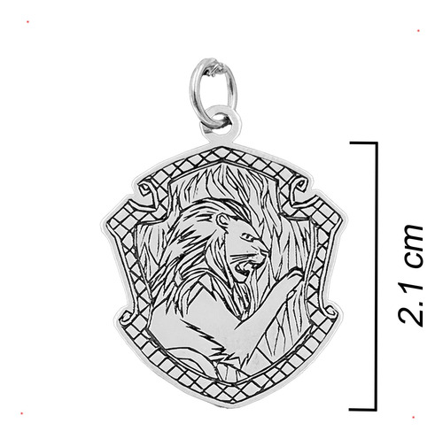 Dije Y Cadena Gryffindor Harry Potter Plata 925 Con Envio