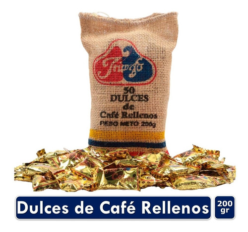 Dulces Rellenos Con Sabor A Café 50 Uds X200grs