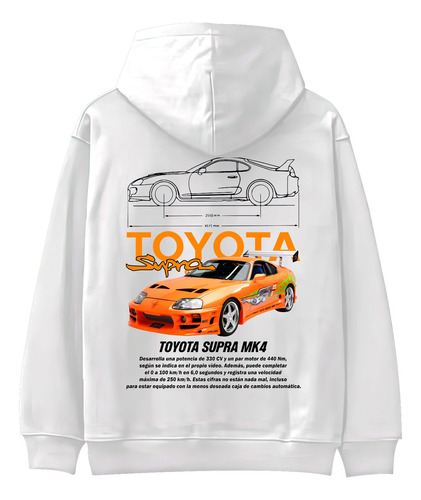 Sudadera Toyota Supra Automóvil Carreras Hoodie Unisex