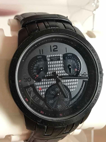 Relogio Swatch Retrograde Cold Hour Black - Yrb402