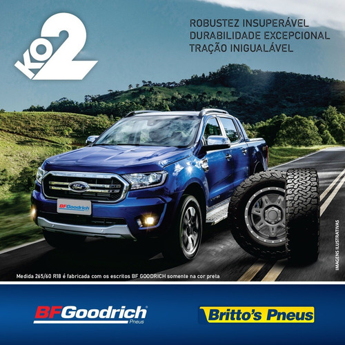 Imagem 10 de 10 de Kit 4 Pneus Aro 18 Bf Goodrich All-terrain Ko2 - 265/60 R18