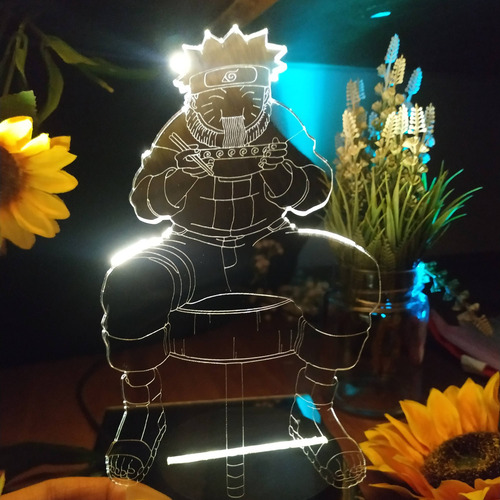 Luminária De Mesa Led Infantil Decoração Nerd Naruto Comida