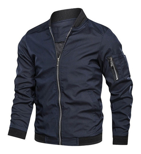 Chaqueta Bomber De Talla Grande Para Hombre, Ropa Ajustada