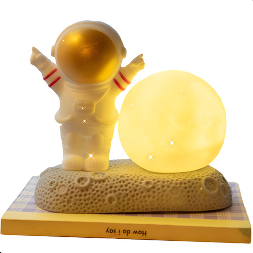 Estatua De Astronauta Luz Nocturna Adorno Regalo Cumpleaños