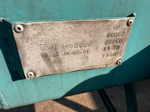 Carreta Silo Cebolão Ano:1986 Único Dono