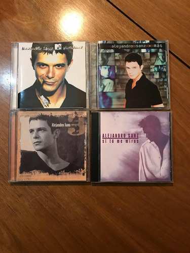 Lote De 4 Cd Alejandro Sanz Si Tu Me Miras Unplugged 3 Mas 