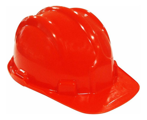 Capacete Com Carneira Plastcor Plastico Laranja  70000469