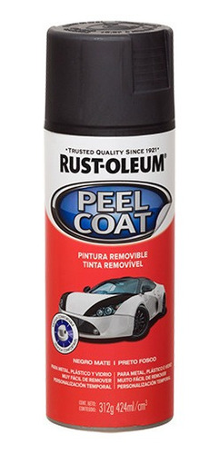 Aerosol Removible  Peel Coat Negro Mate Rust Oleum