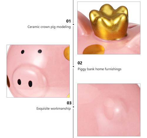 Piggy Bank Mini Atm Piggy Bank Kids Piggy Bank Crown Aldult