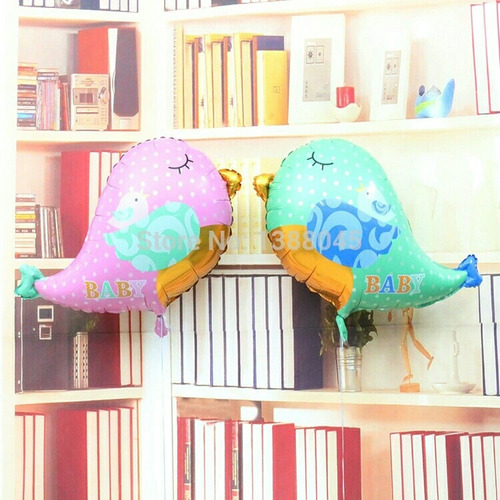 Globos Pajaros 66 Cm Kit X 2 Globos / Cumple O Baby Shower