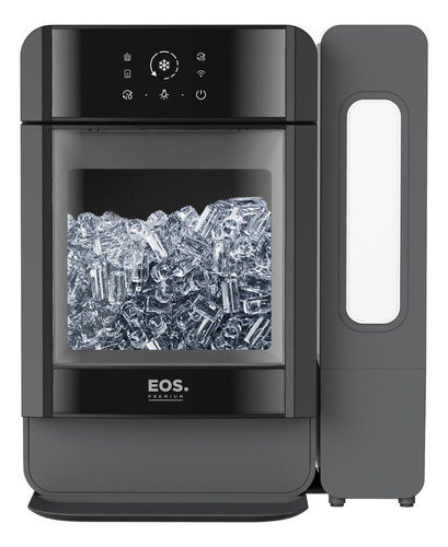 Máquina de gelo Eos Emg03n 18kg dia cor black piano