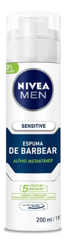 Espuma de Barbear Sensitive Nivea 200ml - foto 1